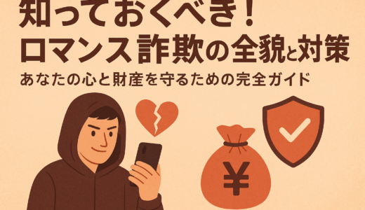 知っておくべき！ロマンス詐欺の全貌と対策 – あなたの心と財産を守るための完全ガイド